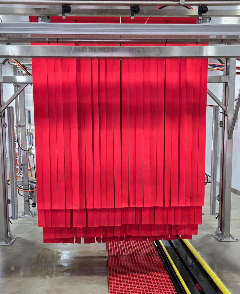 Universal Brush Mfg Co.    Cloth Mitters Curtains - Custom Sizes Availble