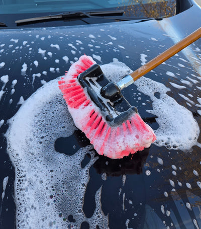 Universal Brush Mfg Co.   UB1808RXL - Triple Surface 8" Brush w/Sides RED