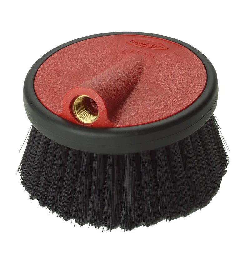 Universal Brush Mfg Co.  90N  Rubber Nylon Round Foaming Brush - Red